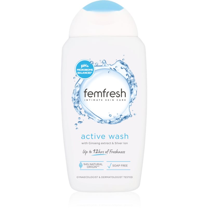 Femfresh Active изключително нежна миеща емулсия за интимна хигиена 250 мл.