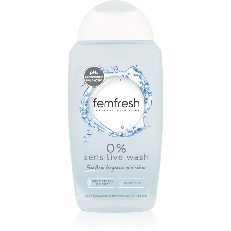 Femfresh Sensitive измиваща емулсия за интимна хигиена без парфюм 250 мл.