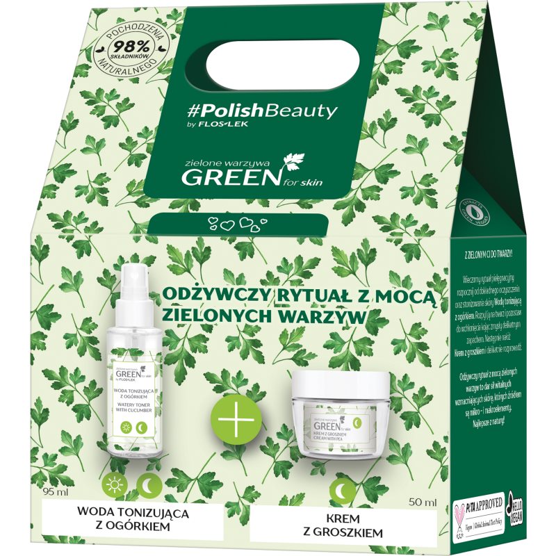 FlosLek Laboratorium GREEN for skin подаръчен комплект с подхранващ ефект