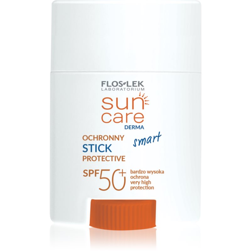 FlosLek Laboratorium Sun Care Derma слънцезащитен крем в стик за лице и чувствителни места SPF 50+ 16 гр.