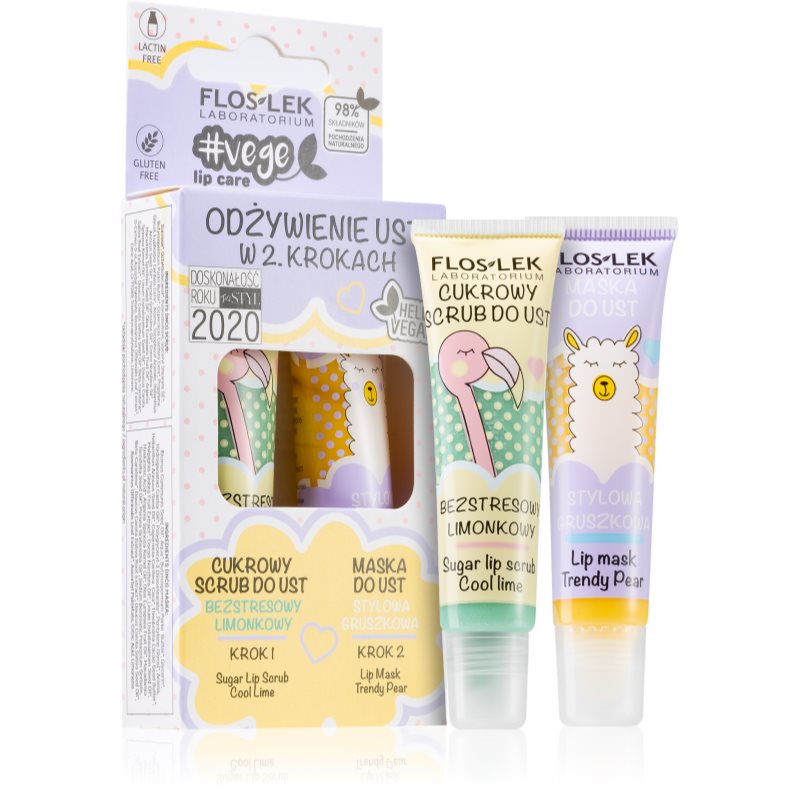 FlosLek Laboratorium Vege Lip Care Nourish комплект за устни на ниска цена