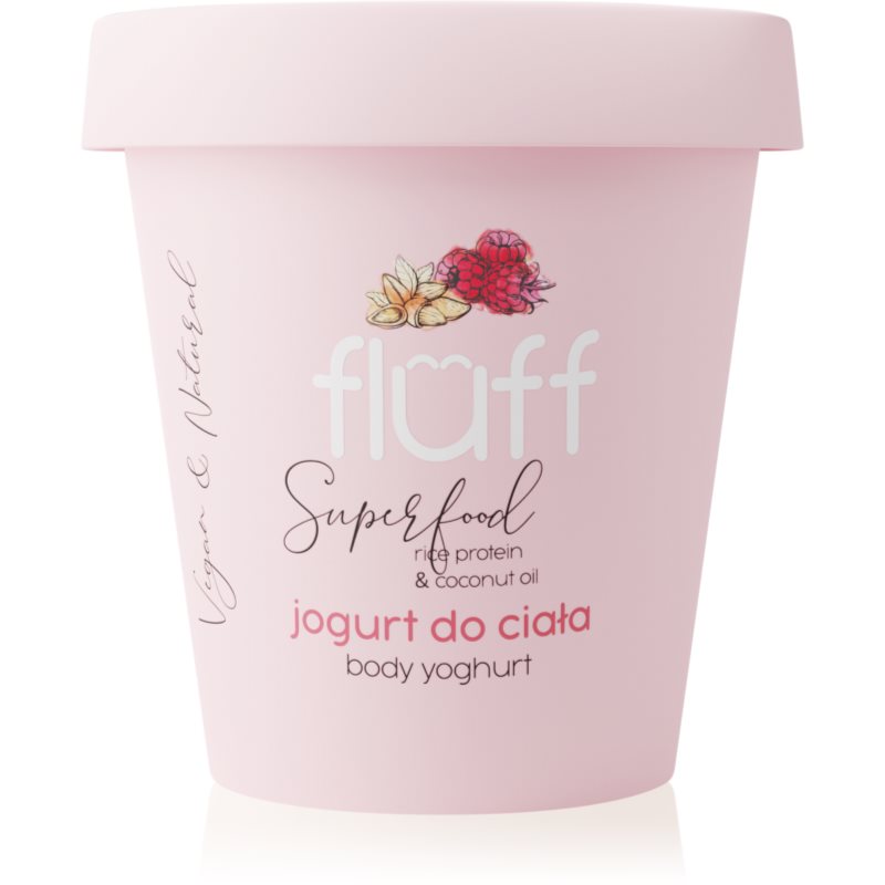Fluff Raspberries & Almonds йогурт за тяло Rice Protein & Coconut Oil 180 мл.