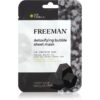Freeman Essentials Charcoal & Green Tea Хидратираща платнена маска за мазна кожа 28 мл.