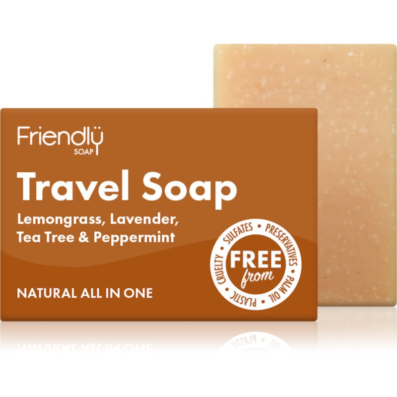 Friendly Soap Travel Soap Hair & Body натурален сапун за тяло и коса 95 гр.