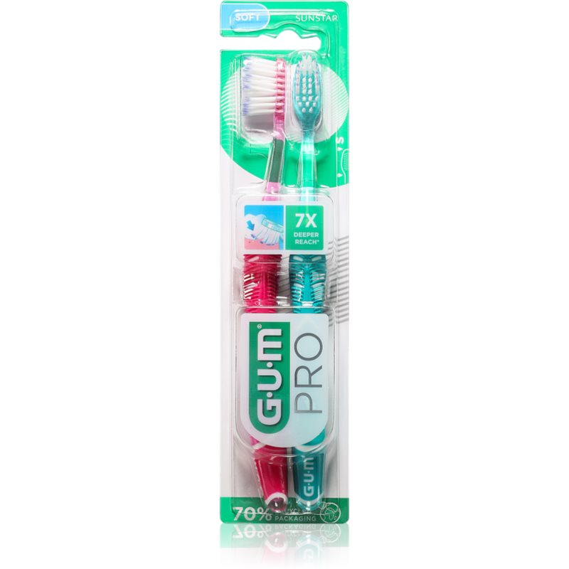 G.U.M Technique PRO DUO 1525 четки за зъби софт 2 бр.