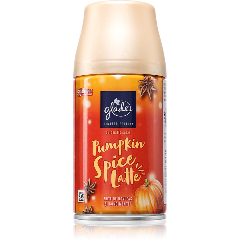 GLADE Pumpkin Spice Latté автоматичен освежител на въздуха пълнител 269 мл.