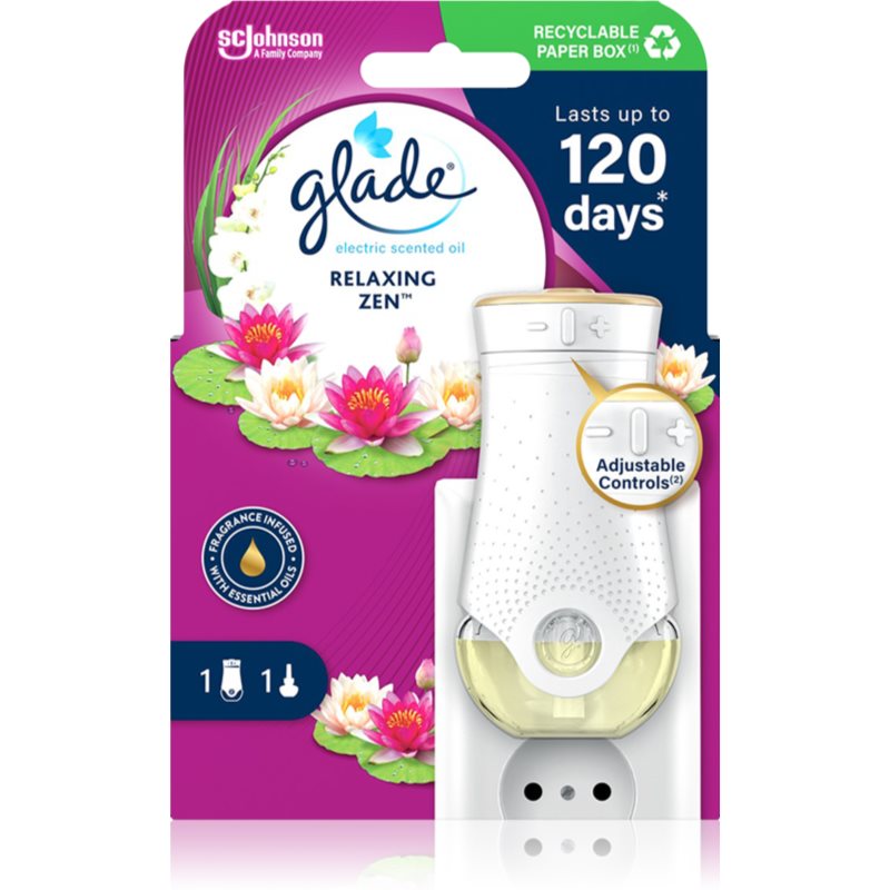 GLADE Relaxing Zen електрически уред за освежаване на въздуха 20 мл.