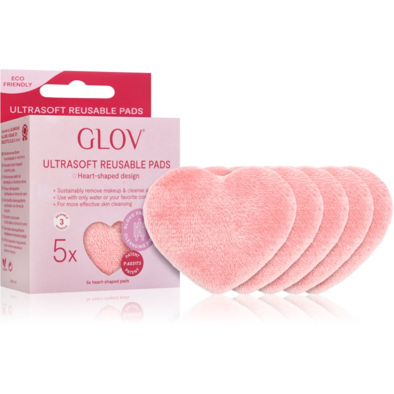GLOV Heart-Shaped Ultrasoft тампони за почистване на грим