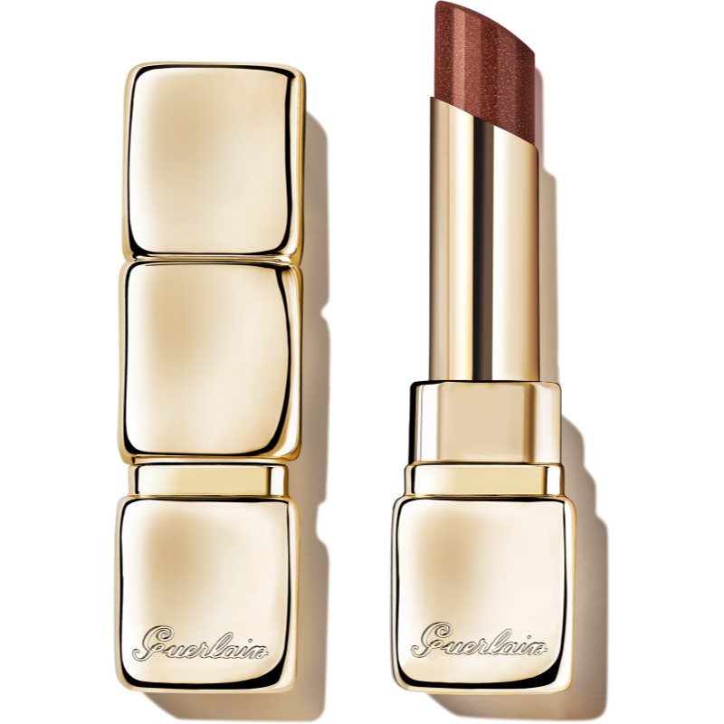 GUERLAIN KissKiss Bee Glow подхранващ и хидратиращ балсам за устни цвят 878 Pearly Dahlia 3.2 гр.