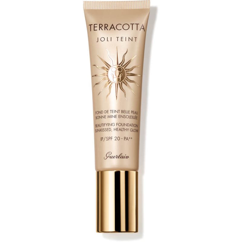 GUERLAIN Terracotta Joli Teint Beautifying Foundation озаряващ фон дьо тен за естествен вид SPF 20 цвят Foncé/Dark 30 мл. на ниска цена