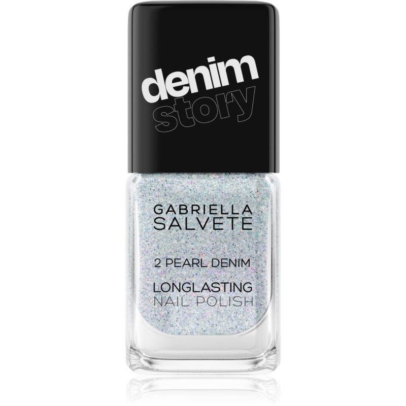 Gabriella Salvete Denim Story дълготраен лак за нокти цвят 02 Pearl Denim 11 мл.