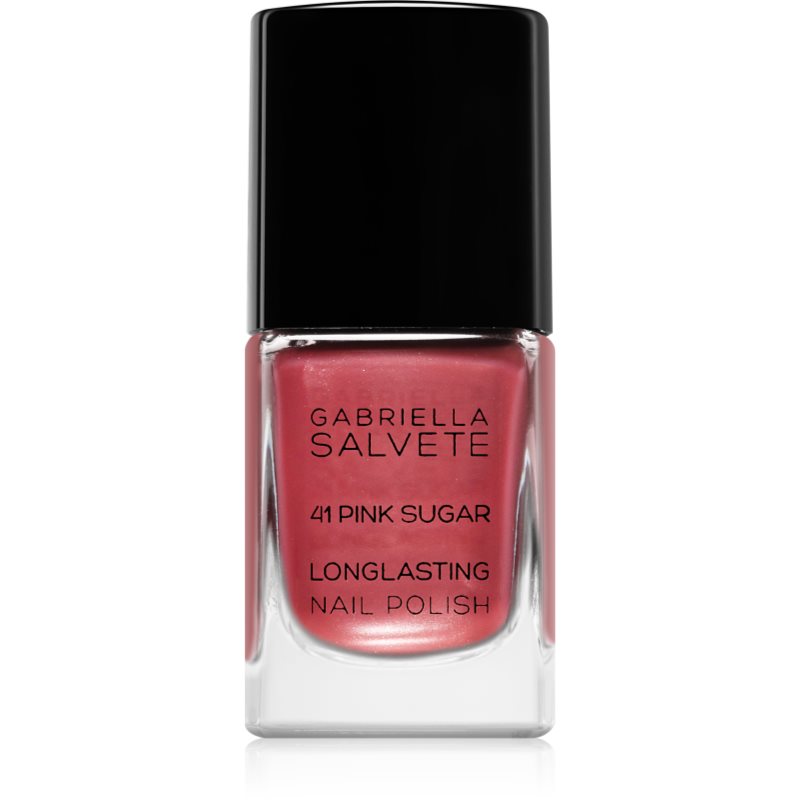 Gabriella Salvete Longlasting Enamel дълготраен лак за нокти перлен блясък цвят 41 Pink Sugar 11 мл.