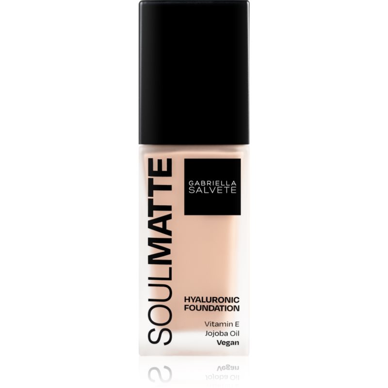 Gabriella Salvete SoulMatte дълготраен фон дьо тен с матиращ ефект цвят 01N Porcelain Neutral 30 мл.