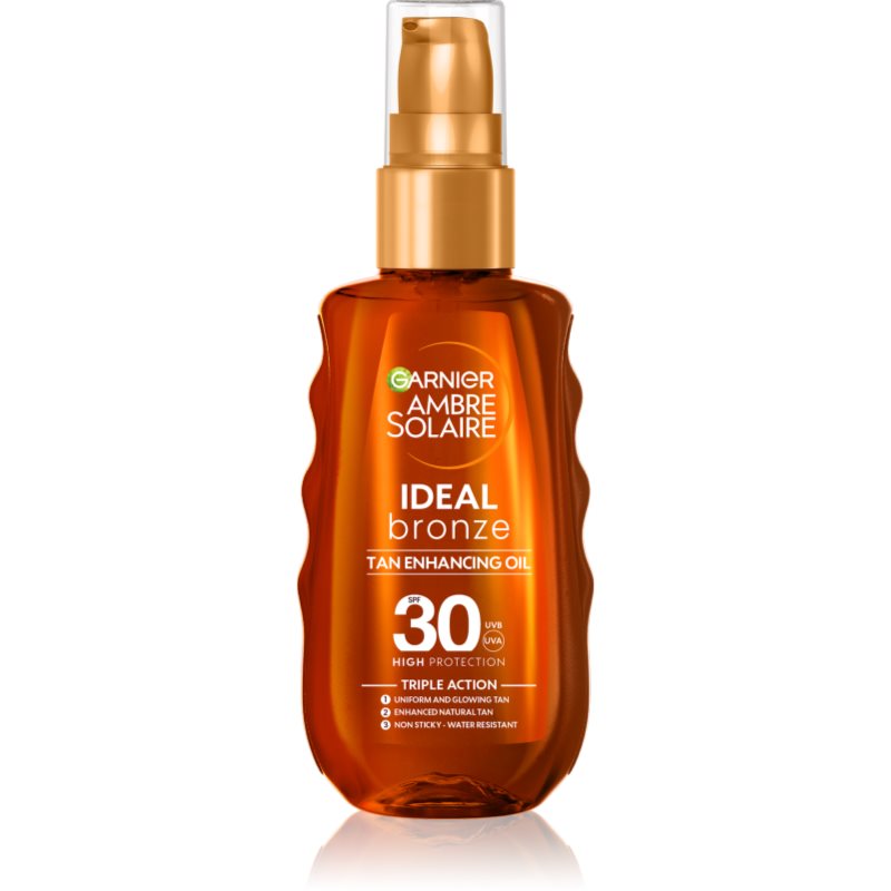 Garnier Ambre Solaire Ideal Bronze масло за грижа и придобиване на тен SPF 30 150 мл.