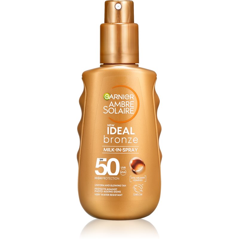 Garnier Ambre Solaire Ideal Bronze мляко за загар в спрей за тяло SPF 50 150 мл.