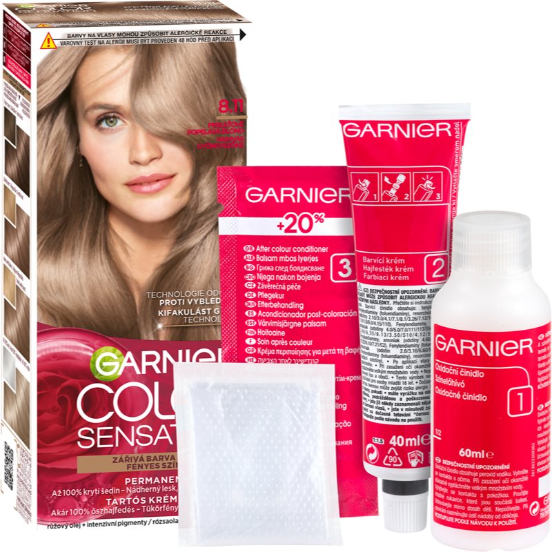 Garnier Color Sensation боя за коса цвят 8.11 Pearl Ash Blonde