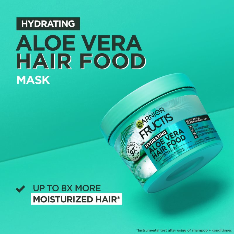 Garnier Fructis Aloe Vera Hair Food хидратираща маска за нормална към суха коса 400 мл. на ниска цена