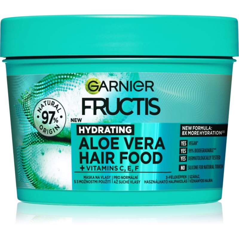 Garnier Fructis Aloe Vera Hair Food хидратираща маска за нормална към суха коса 400 мл.