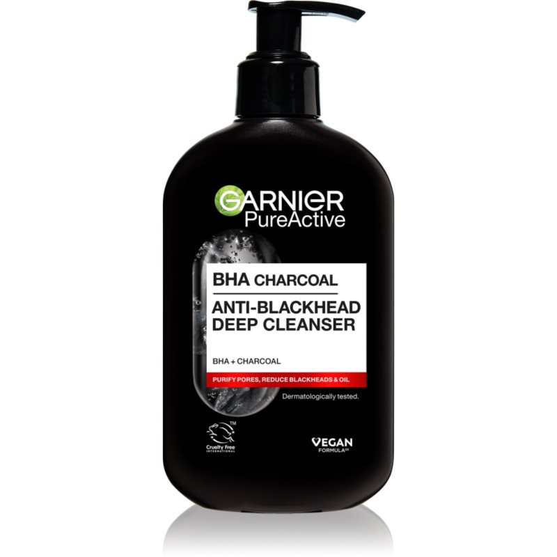 Garnier Pure Active Charcoal почистващ гел против черни точки 250 мл.