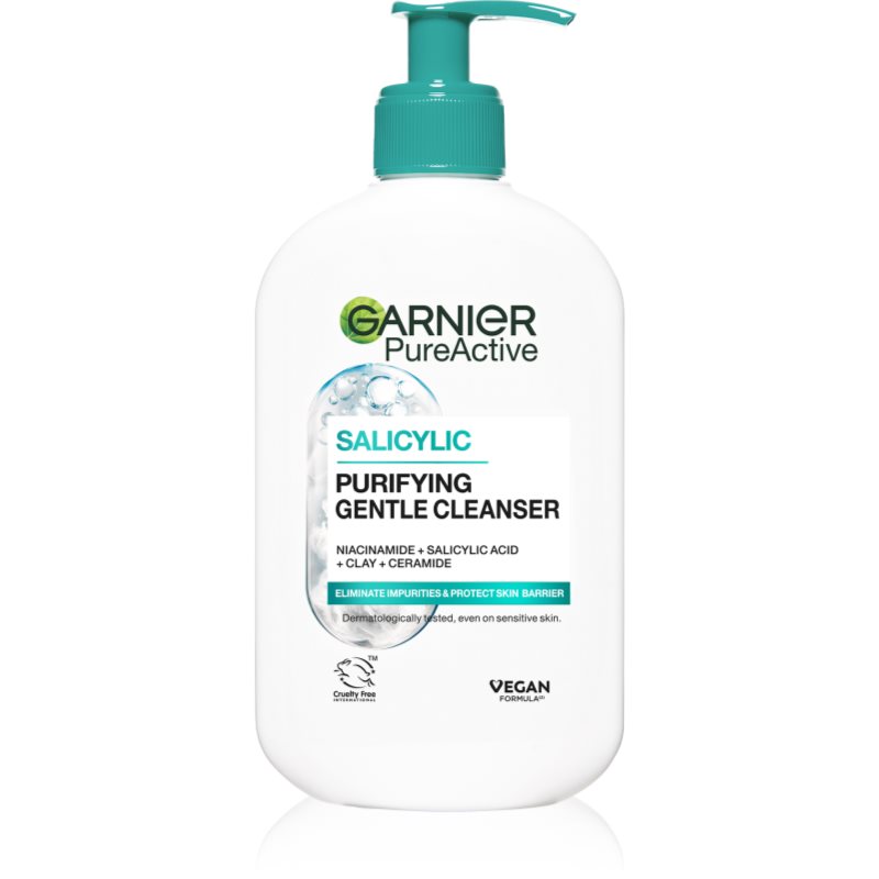 Garnier Pure Active овлажняващ почистващ гел против несъвършенства на кожата 250 мл.