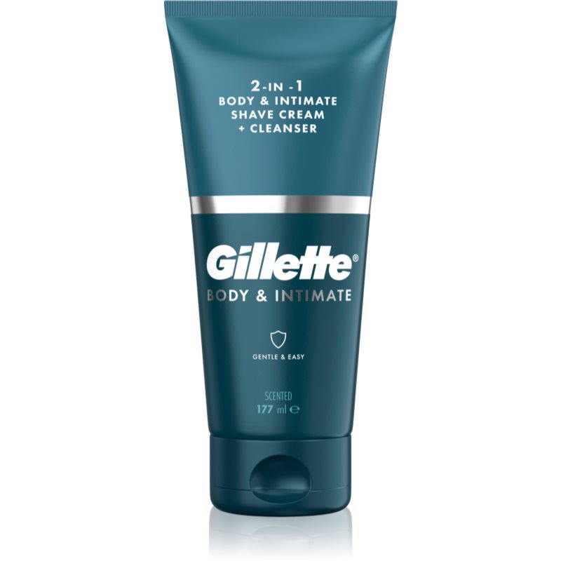 Gillette Body&Intimate 2in1 Shave Cream продукт за бръснене на слабините с измиваща емулсия за мъже 150 мл.