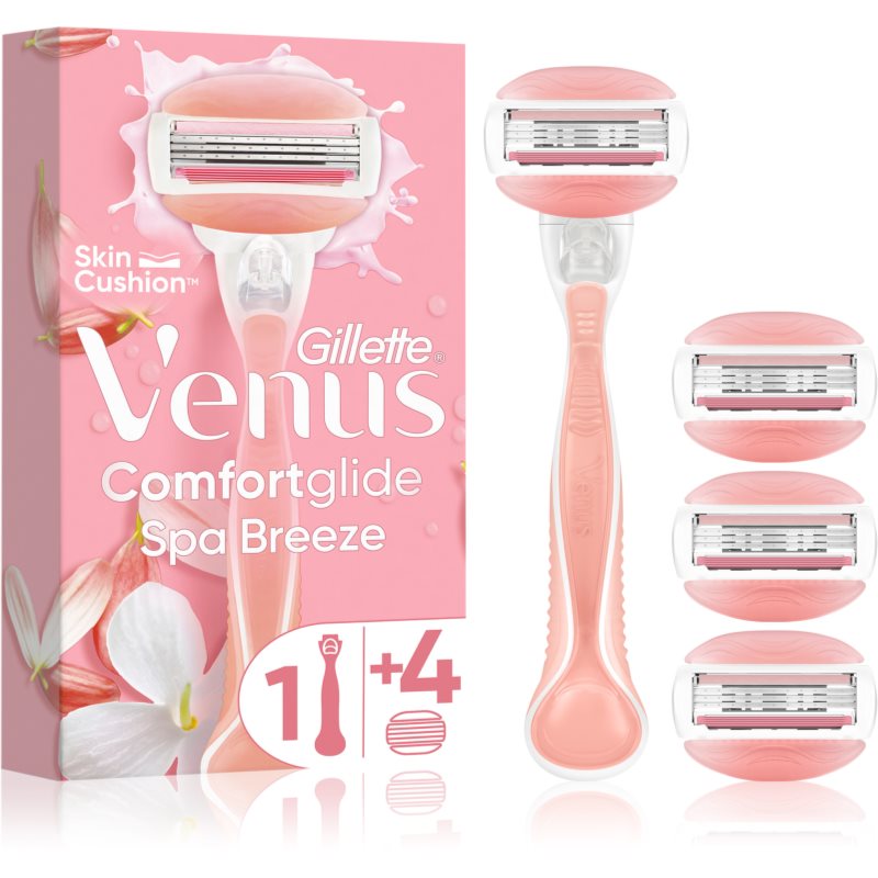 Gillette Venus ComfortGlide Spa Breeze Дамска самобръсначка + резервни ножчета 4 бр.