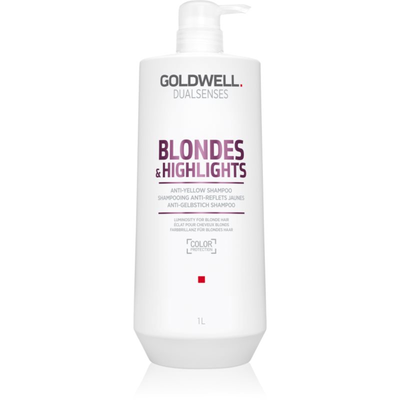 Goldwell Dualsenses Blondes & Highlights шампоан за руса коса неутрализиращ жълтеникавите оттенъци 1000 мл.