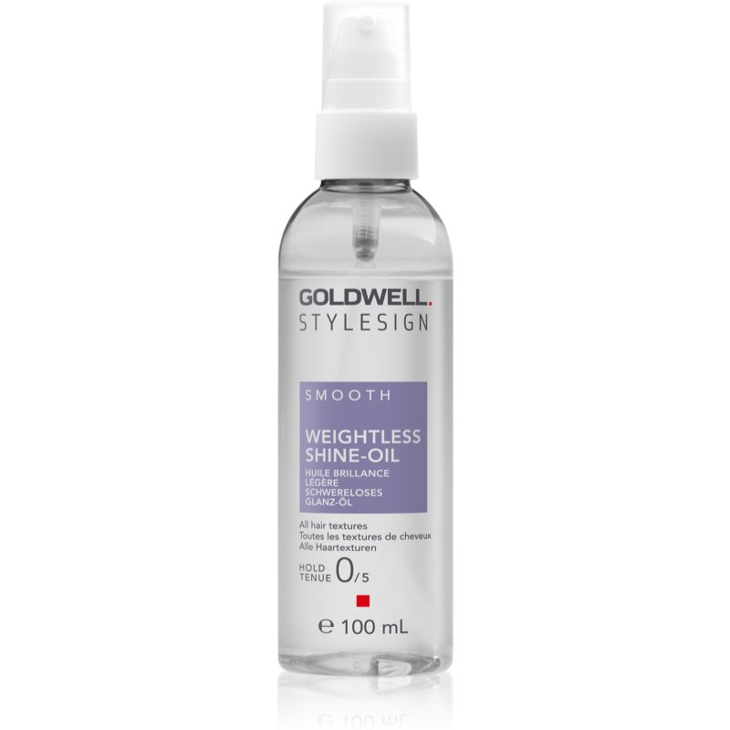 Goldwell StyleSign Weightless Shine-Oil подхранващо масло за коса за блясък и мекота на косата 100 мл.