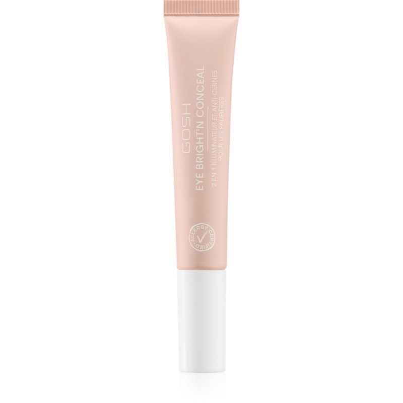 Gosh Bright'n Conceal озаряващ коректор против тъмни кръгове под очите цвят 002 Soft Pink 12 мл.