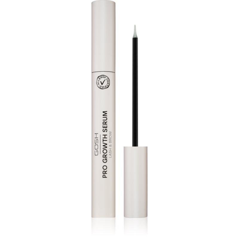 Gosh PRO Growth Serum вегански серум за растеж за мигли и вежди цвят Transparent 8 мл.