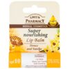 Green Pharmacy Honey Lip Balm подхранващ балсам за устни SPF 10 без силикони