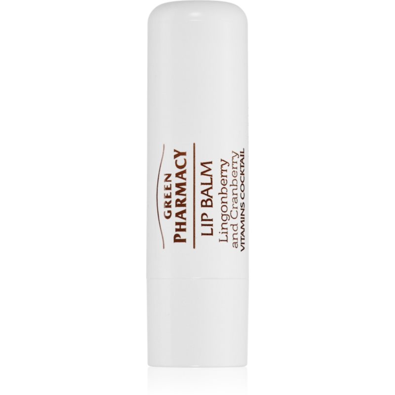 Green Pharmacy Lingonberry and Cranberry Lip Balm подхранващ балсам за устни SPF 10 3.6 мл.