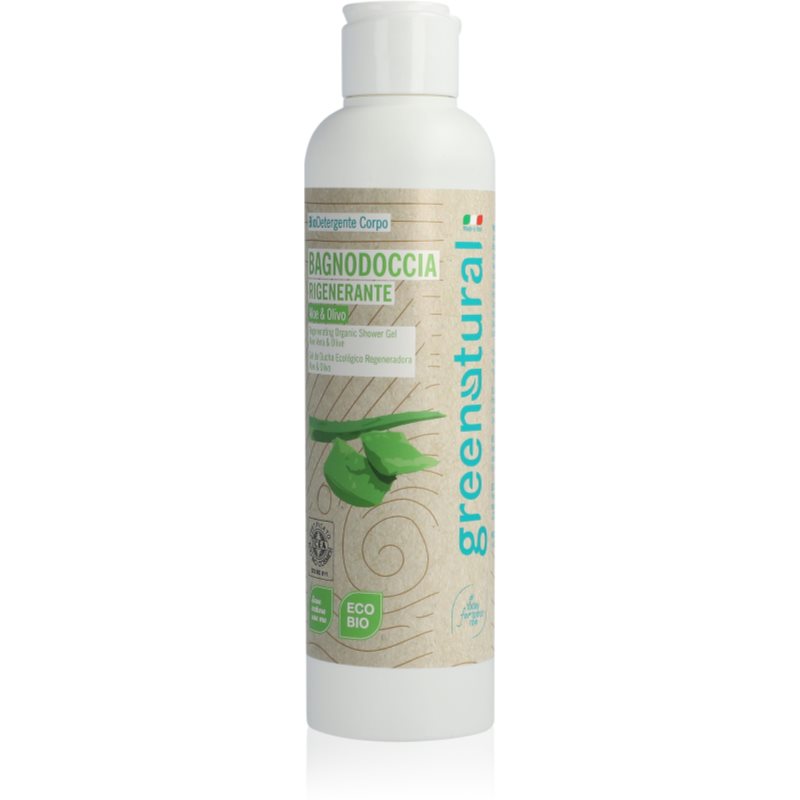 Greenatural Body Wash Aloe Vera & Olive регенериращ душ гел 250 мл.