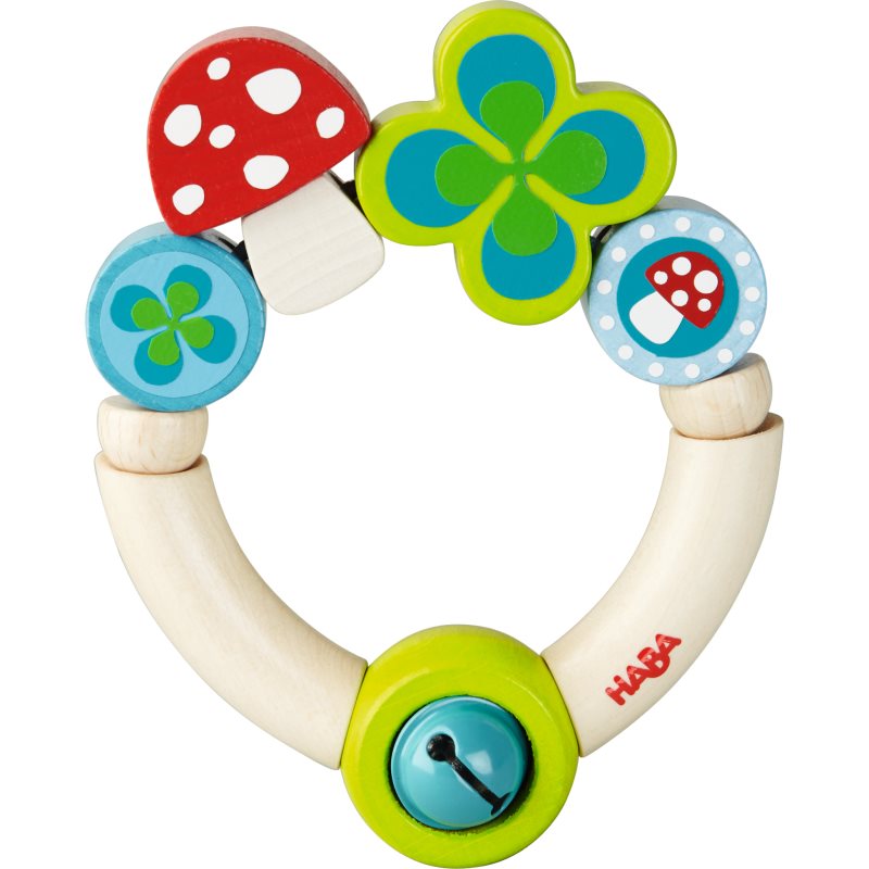 Haba Wooden Rattle Lucky Charm дрънкалка от дърво 10 m+ 1 бр.
