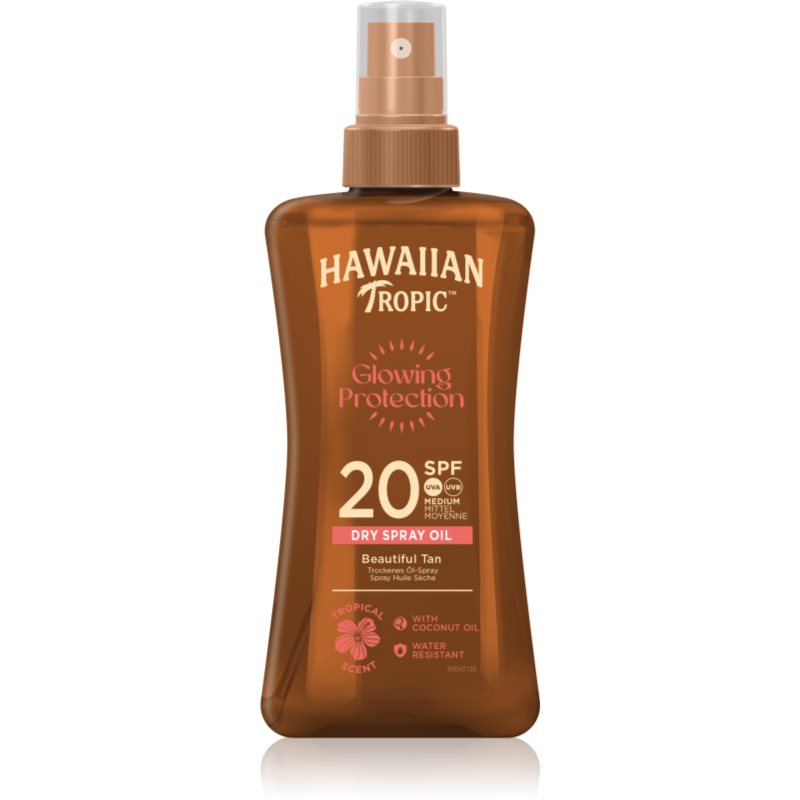 Hawaiian Tropic Glowing Protection Dry Oil Spray слънцезащитен хидратиращ гел SPF 20 200 мл. на ниска цена