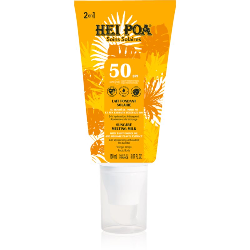 Hei Poa Suncare мляко за загар за лице и тяло SPF 50 150 мл.