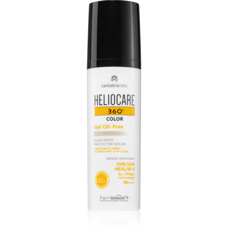Heliocare 360° Color Gel Oil-Free тониращ защитен гел SPF 50+ цвят Beige 50 мл.