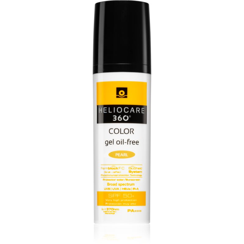 Heliocare 360° Color Gel Oil-Free тониращ защитен гел SPF 50+ цвят Pearl 50 мл.