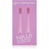 Hello Coco Electric Toothbrush Heads Pink резервни глави за четка за зъби 2 бр.