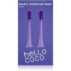 Hello Coco Electric Toothbrush Heads Purple резервни глави за четка за зъби 2 бр.