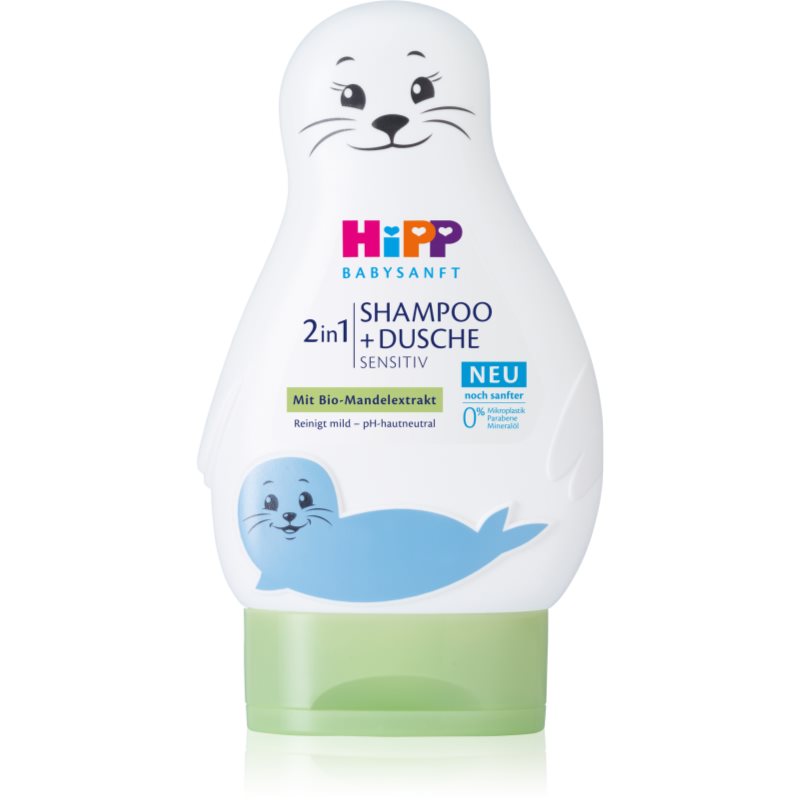 Hipp Babysanft Sensitive детски шампоан за тяло и коса Seal 200 мл.