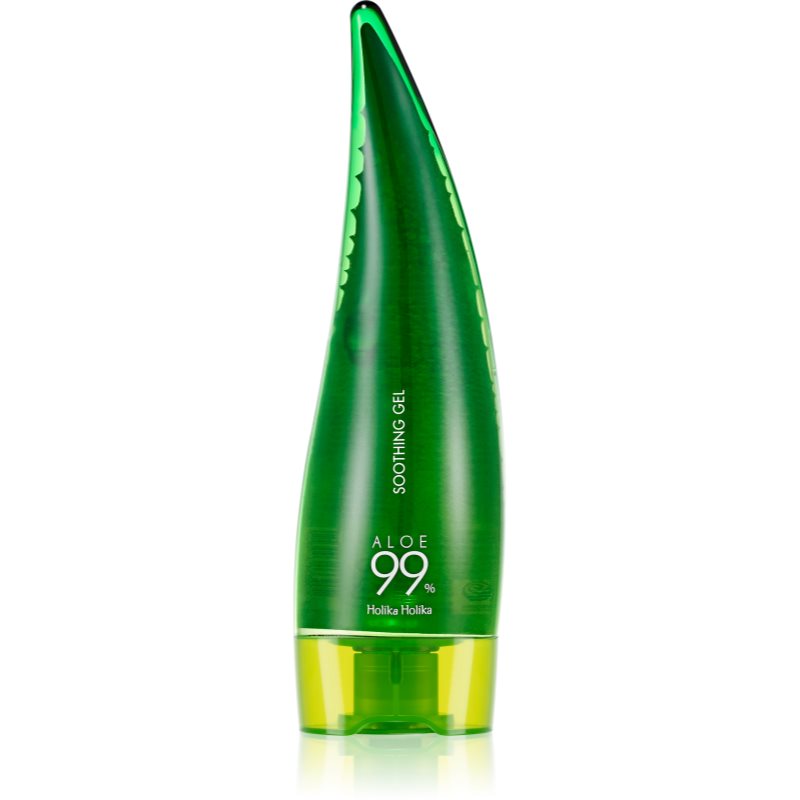 Holika Holika Aloe 99% гел за интензивна хидратация и освежаване на кожата на лицето с алое вера 250 мл.