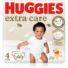 Huggies Extra Care Size 4 еднократни пелени 8-16 kg 60 бр.