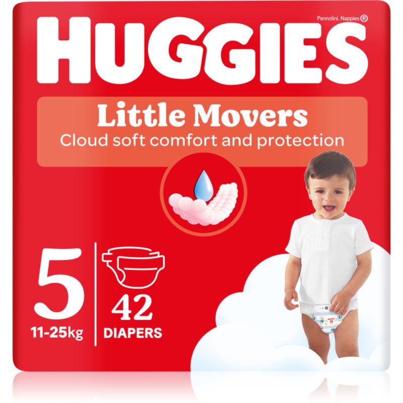 Huggies Little Movers Ultra Comfort еднократни пелени Jumbo 11-25 kg 42 бр.