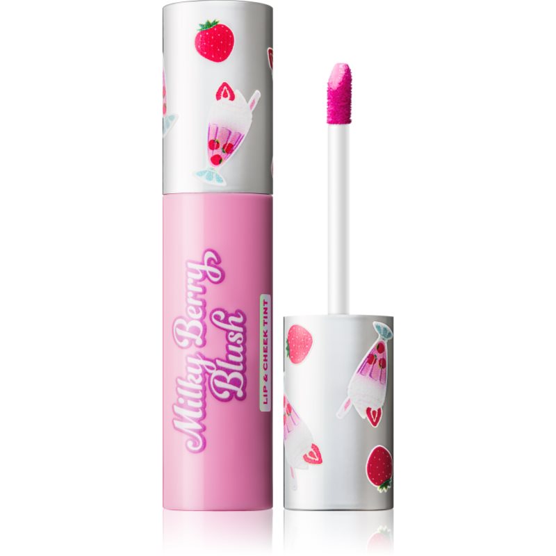 I Heart Revolution Milkshake Milky Berry Blush мултифункционален грим за устни и скули цвят Pink Passion 10 мл.