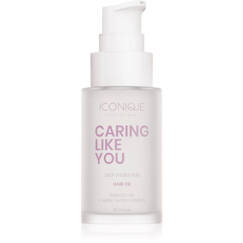 ICONIQUE Professional CARING LIKE YOU Deep Hydration хидратиращо олио за суха и увредена коса 30 мл. на ниска цена