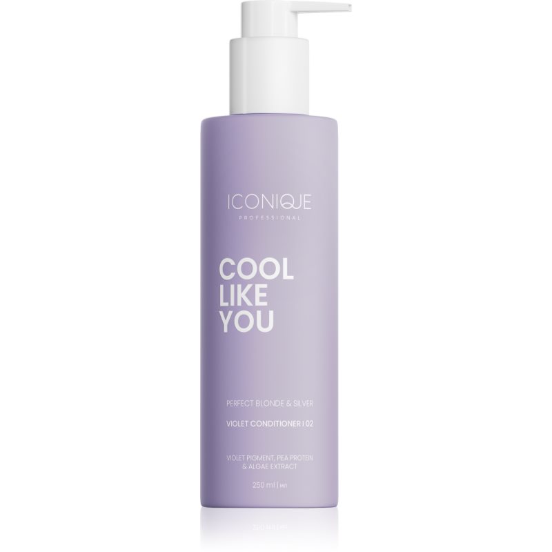 ICONIQUE Professional COOL LIKE YOU Perfect Blonde & Silver Violet балсам неутрализиращ жълтеникавите оттенъци 250 мл.