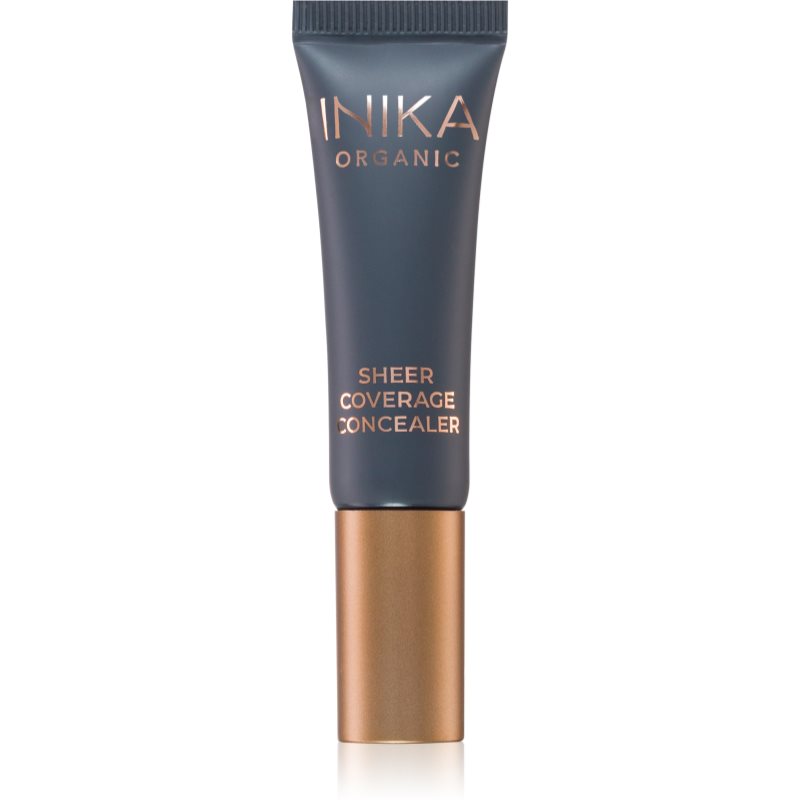 INIKA Organic Sheer Coverage кремообразен покривен коректор против тъмни кръгове под очите цвят Porcelain 10 мл.