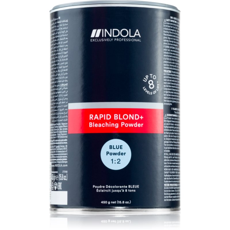 Indola Rapid BLOND+ Bleaching Powder изсветляваща пудра За коса цвят Blue 450 гр.