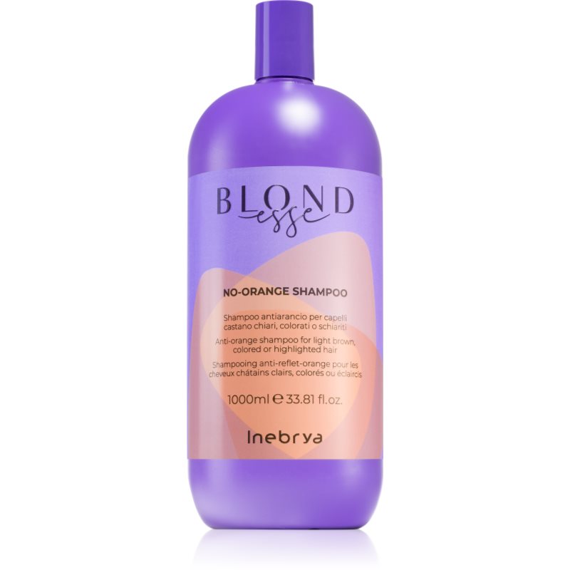 Inebrya BLONDesse No-Orange Shampoo подхранващ шампоан неутрализиращ кафеникавите оттенъци 1000 мл.
